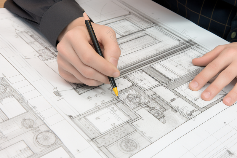 建筑图纸笔策划写实设计,高清,摄影图,摄影图片,图片大全,摄影图免费下载